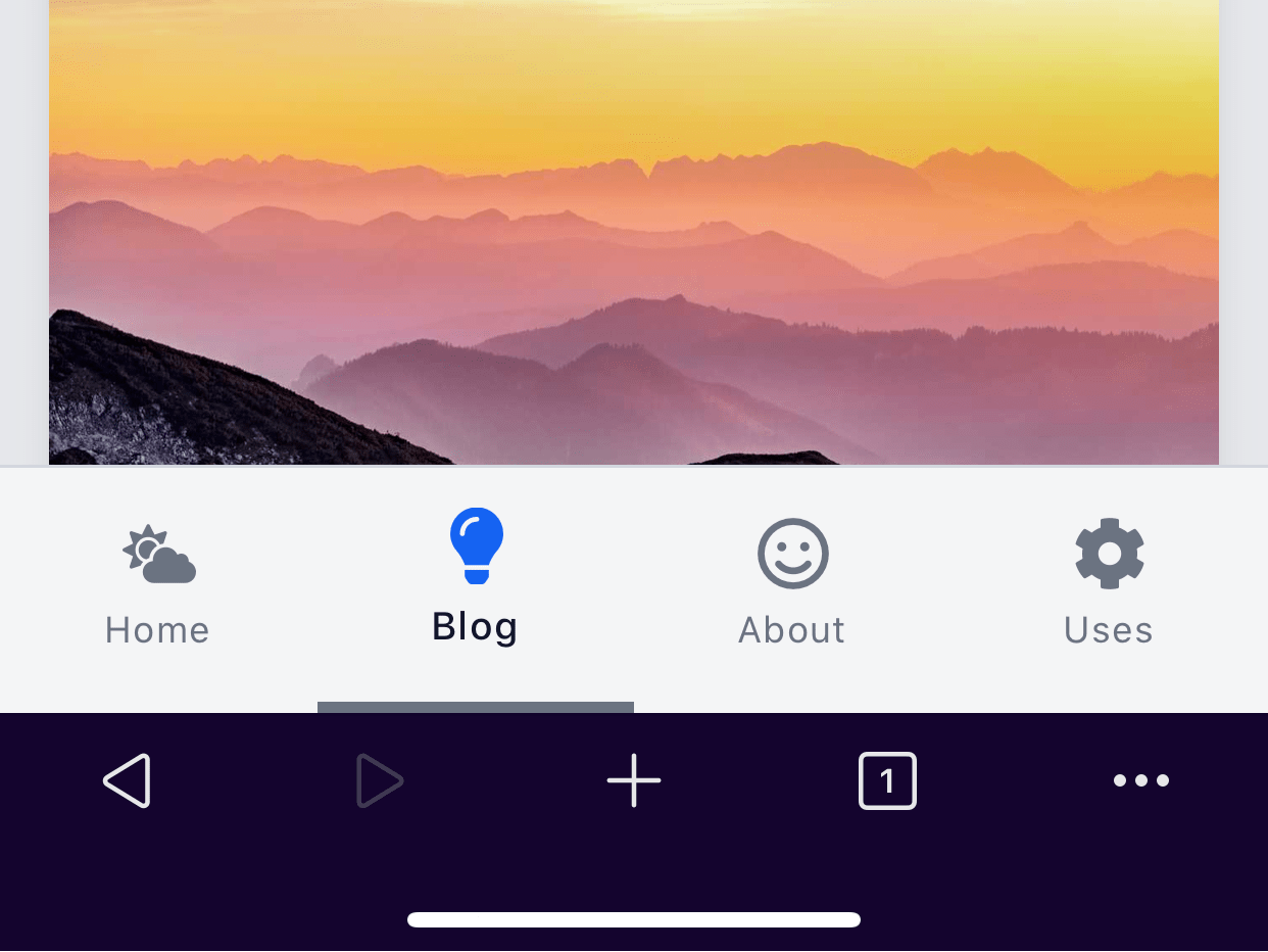 View on mobile after scrolling up after applying fix.